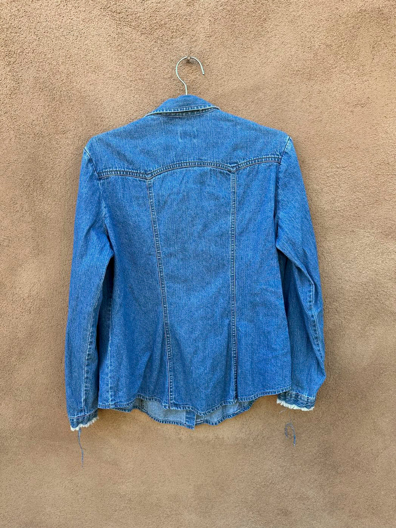 Women's Levi's Denim Pearl Snap Western Shirt - Y2K