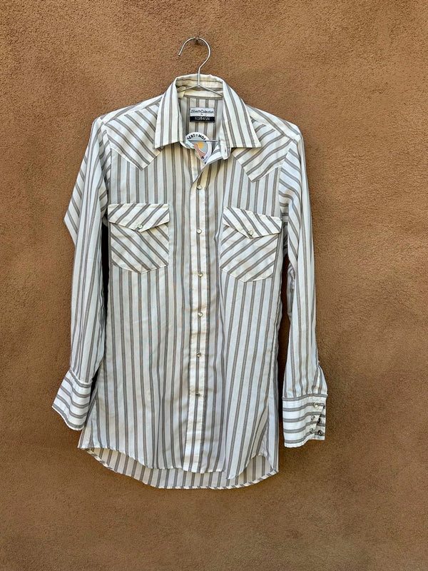 Silver Collection by Karman 1980's Striped Cowboy Shirt