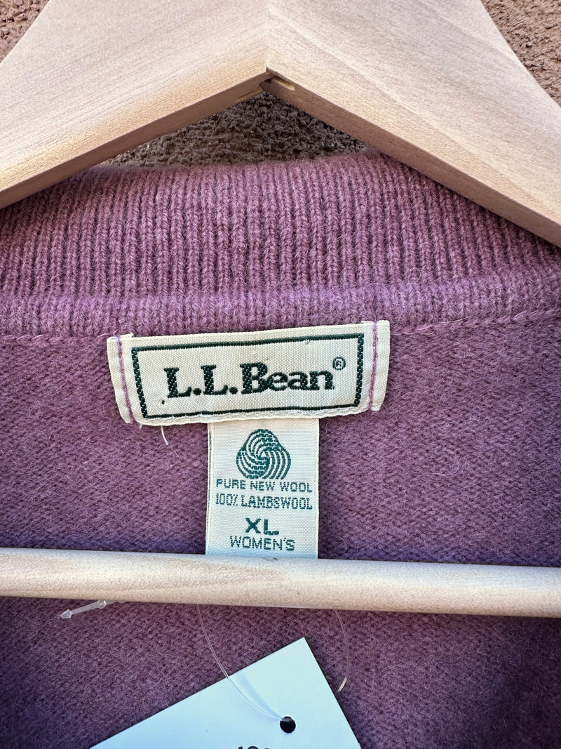 L.L. Bean Lambswool Collared Sweater