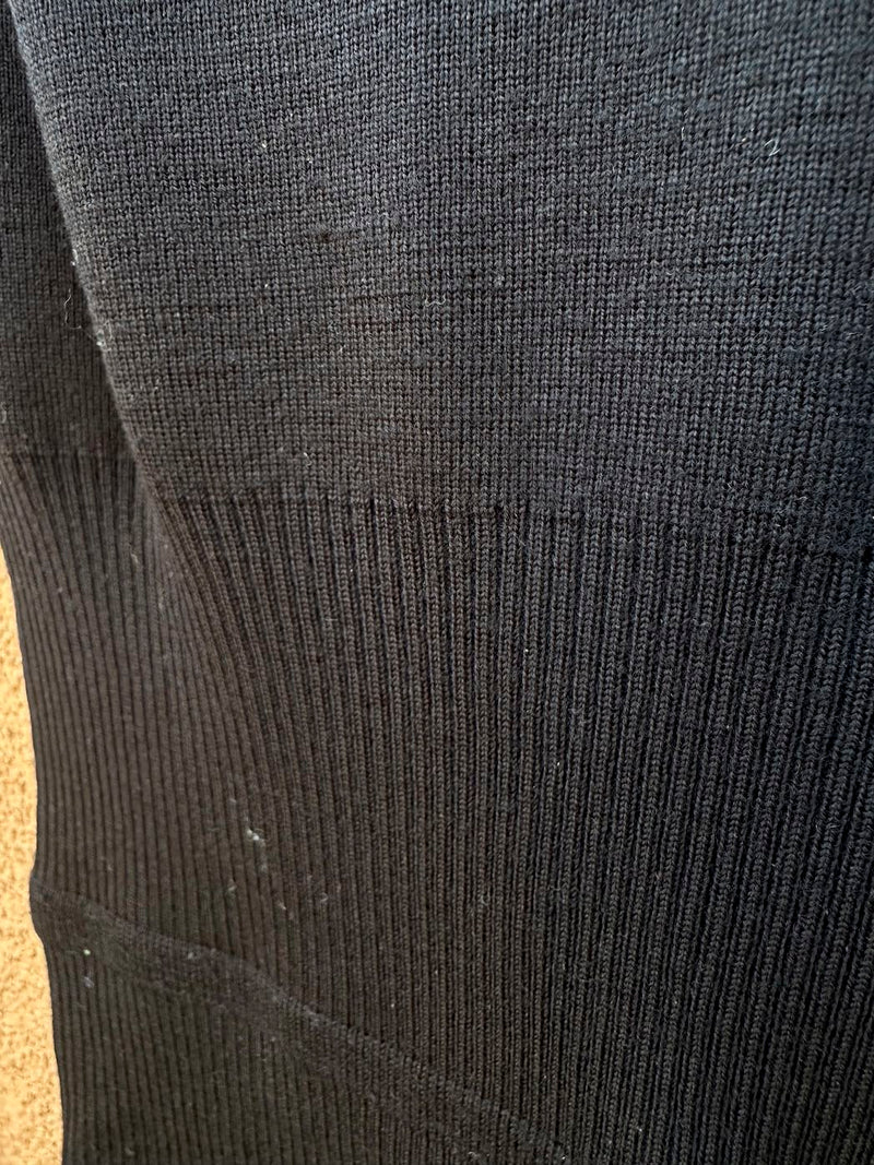 1950's Kimberly 100% Pure Wool Black Dress