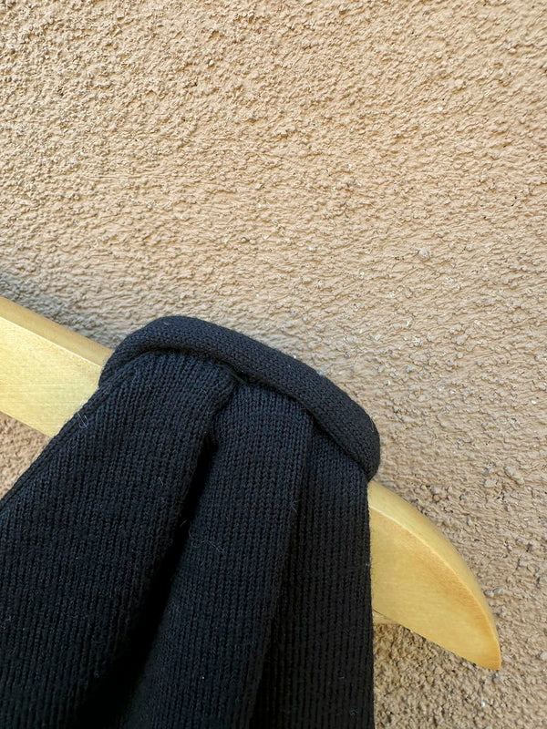 1950's Kimberly 100% Pure Wool Black Dress