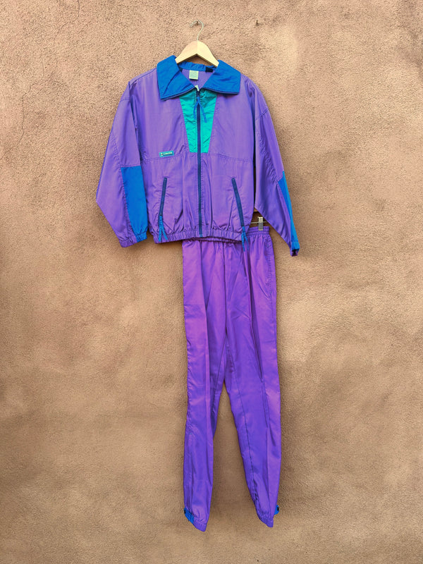 1980's Columbia Sportswear Nylon Warm Up Set