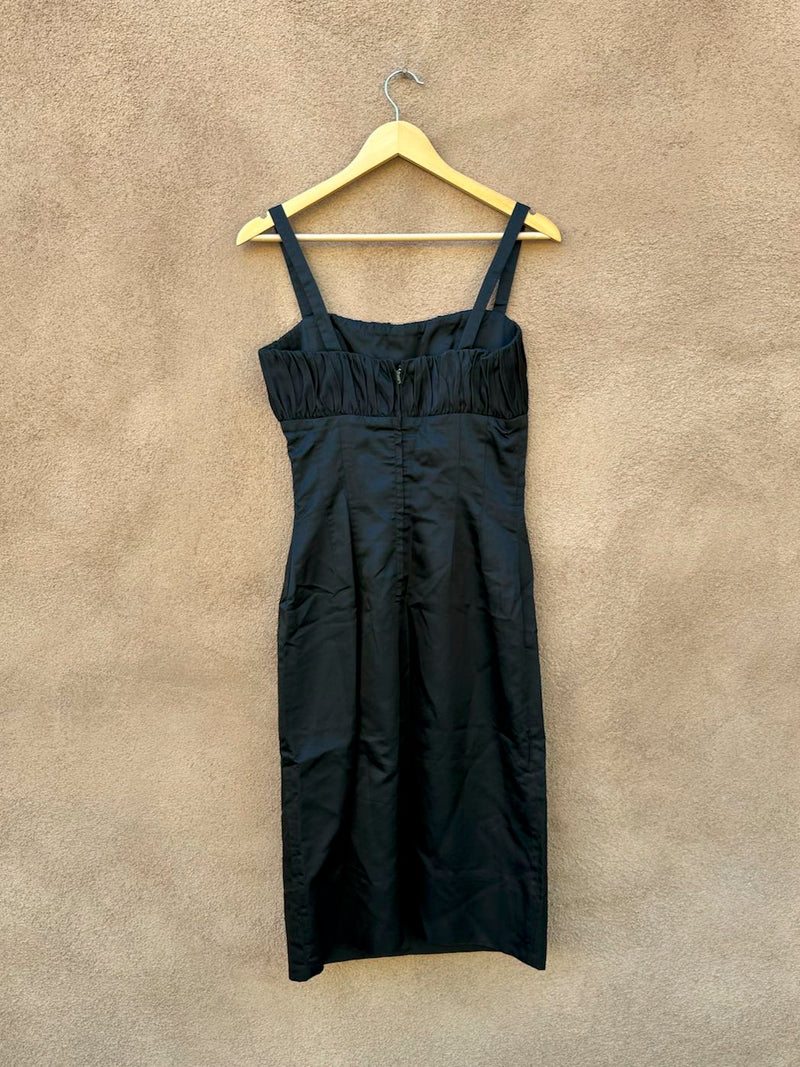 1960's Georgette Trilére Black Dress & Jacket