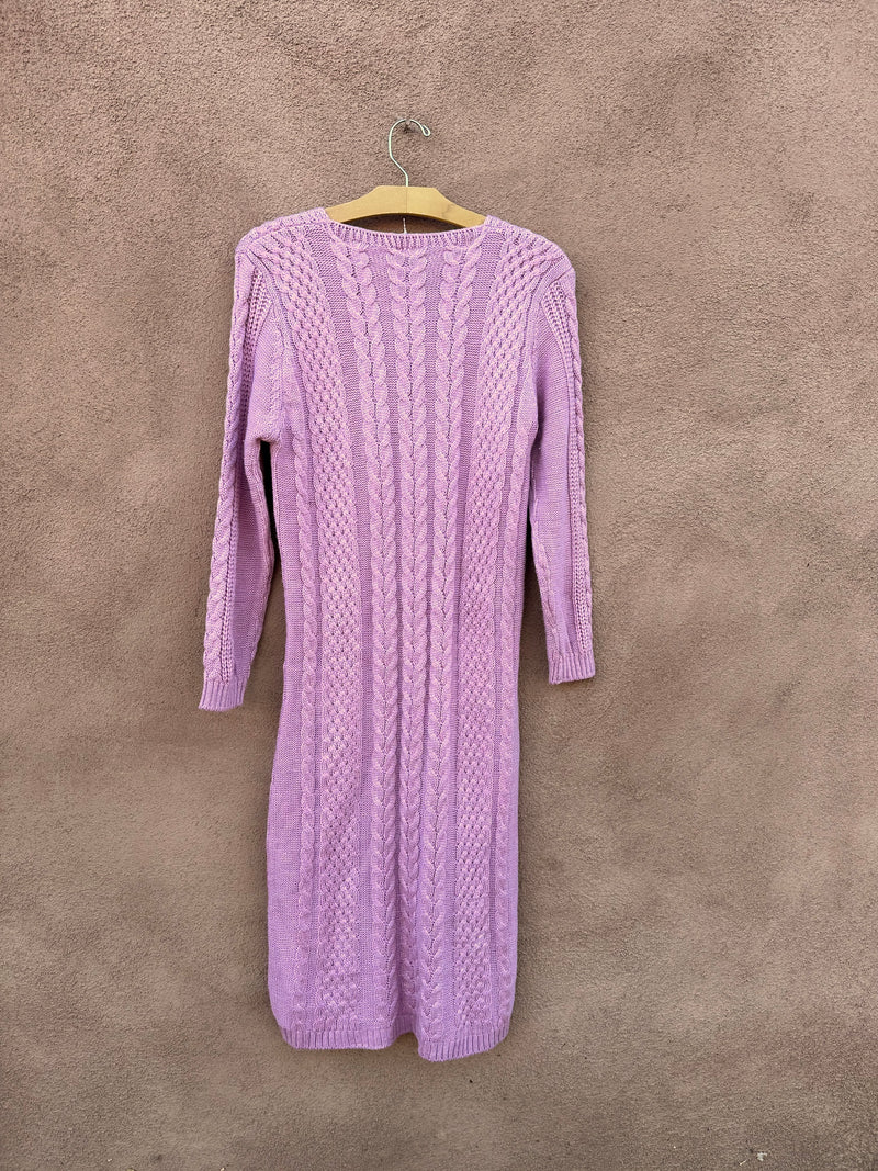 Pink Sweater Dress - Wool Blend