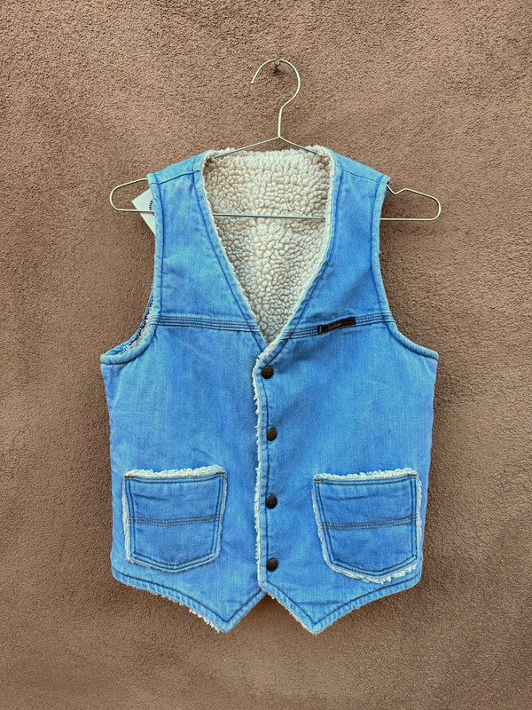 Sedgefield Faux Shearling Denim Vest