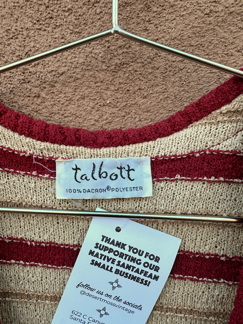 1960's Talbott Button Up Sweater Vest