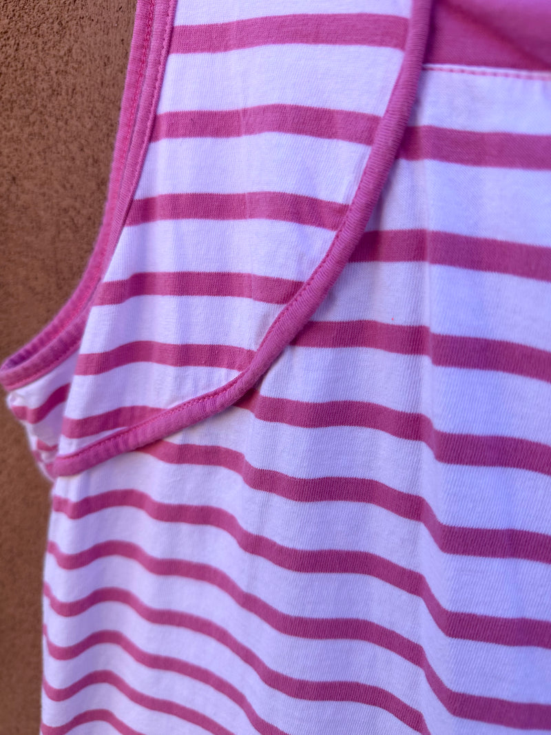 Pink Striped Tank Top by Collection L - L/XL