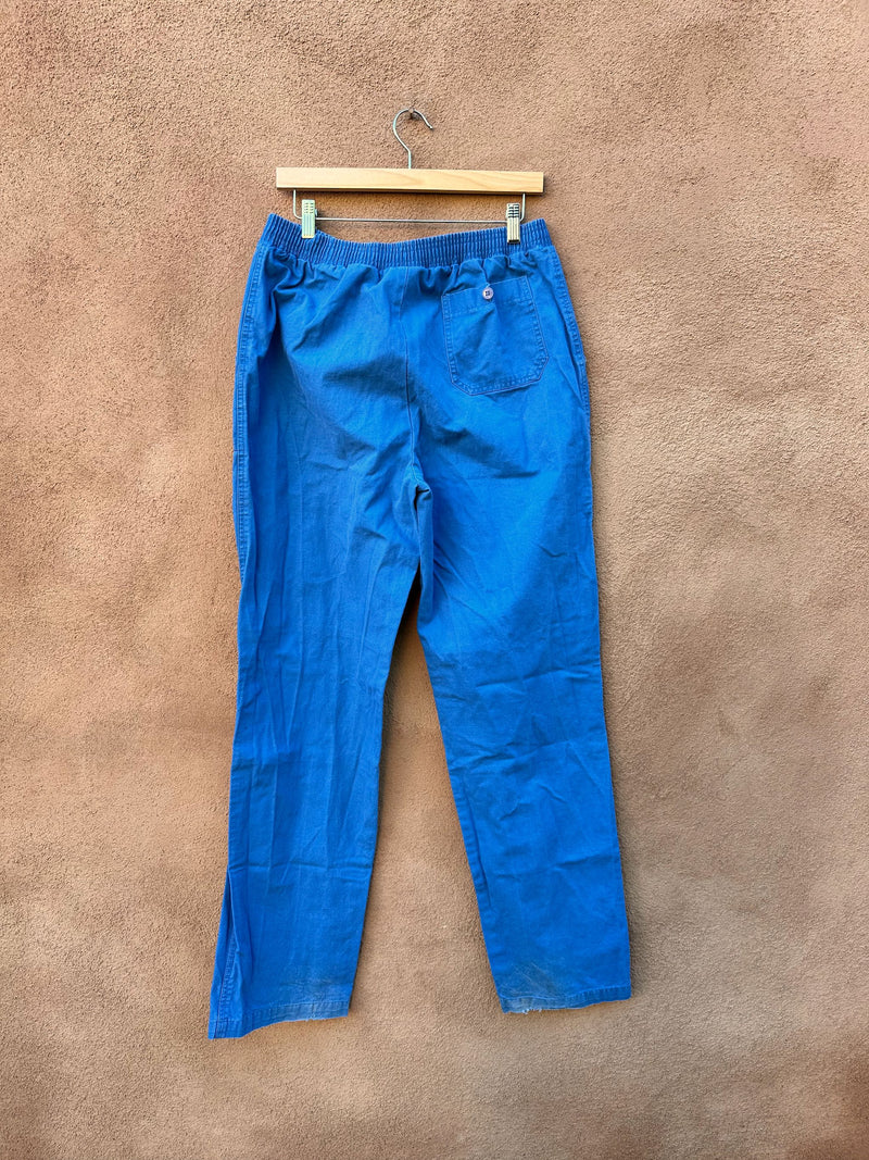 Early 1980's Nike Blue Slacks - Made in Hong Kong
