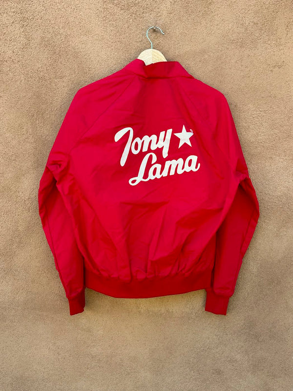 Red Tony Lama Lightweight 1980's Western Jacket