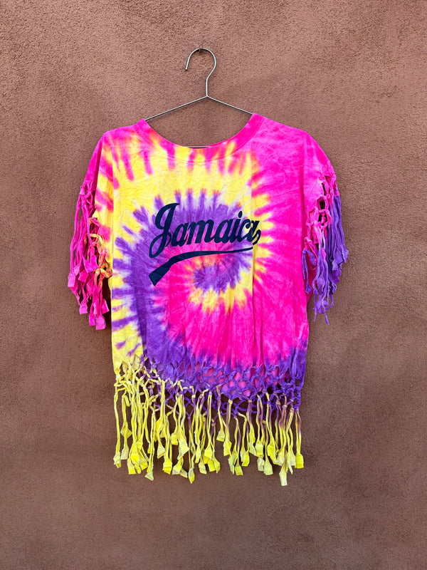 Jamaica Tie Dye Fringe T-shirt