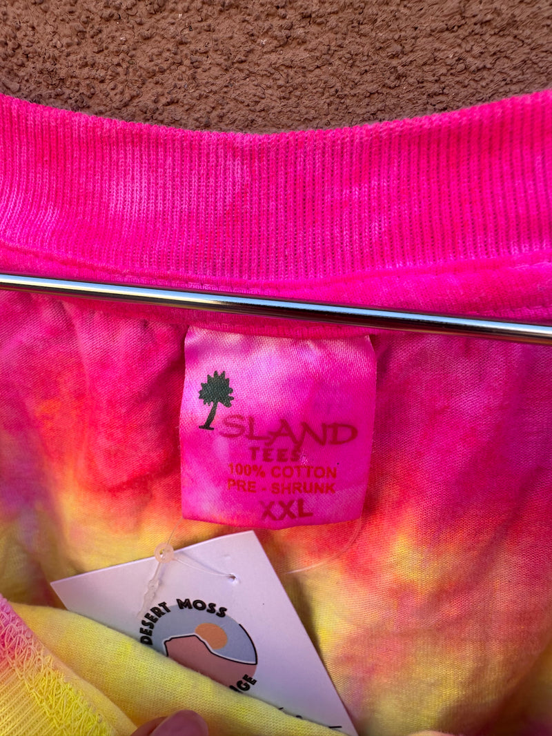 Jamaica Tie Dye Fringe T-shirt