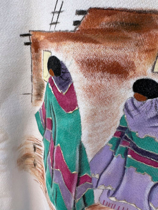 Hand Painted Pueblo Women Sweatshirt