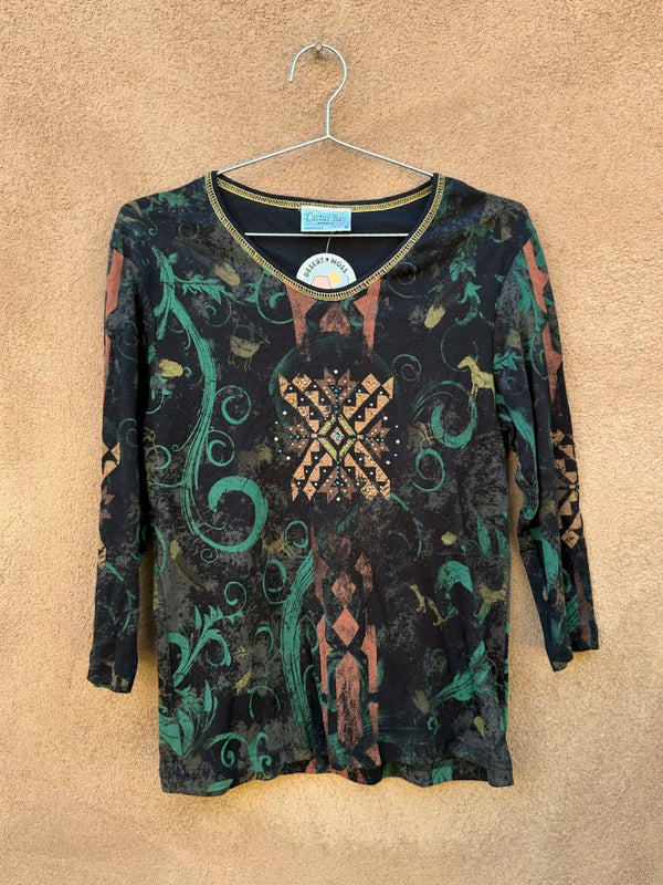 Cactus Bay Petroglyph Blouse