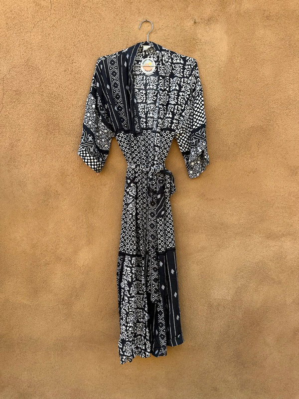 Royal Silk Rayon Short Sleeve Robe