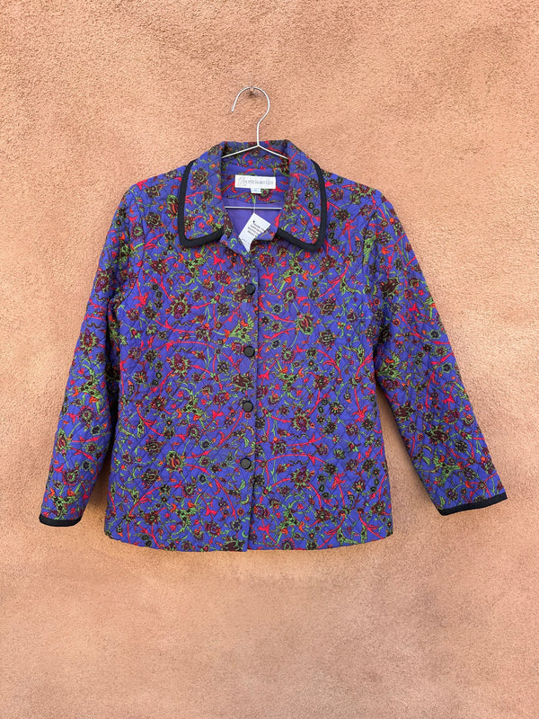 Ilyse Hart Ltd. Floral Quilted Jacket