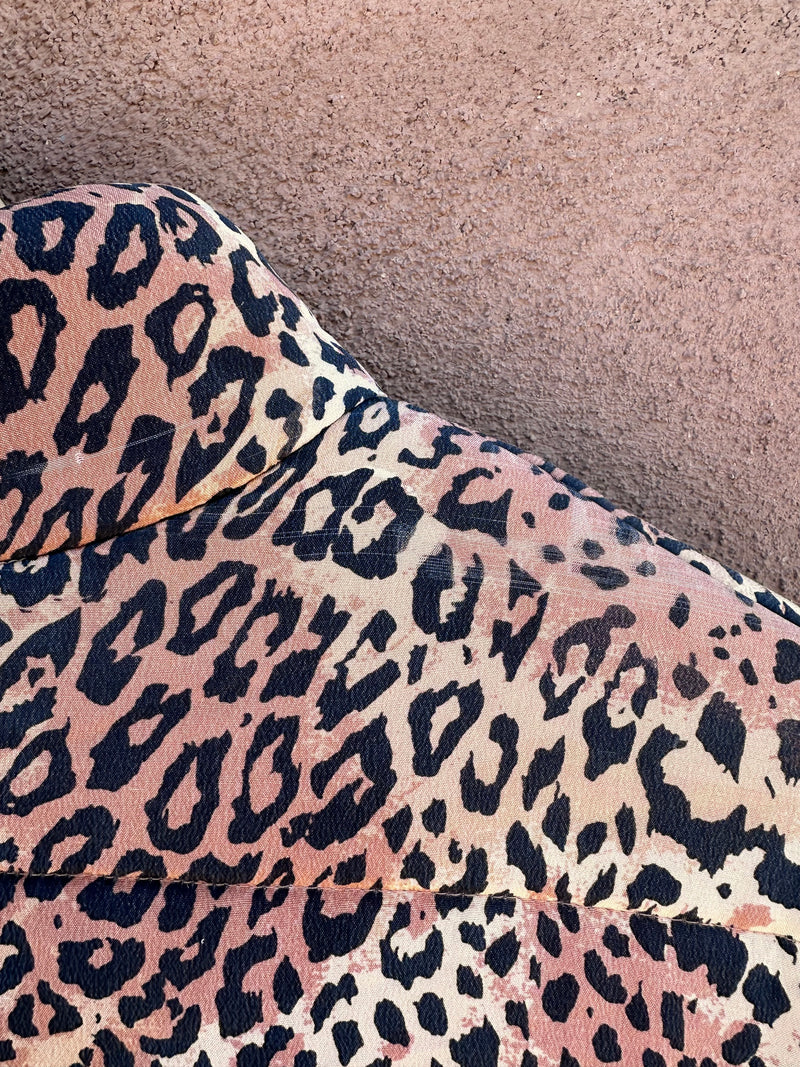 Rafaella 100% Silk Puffer with Big Cat Print
