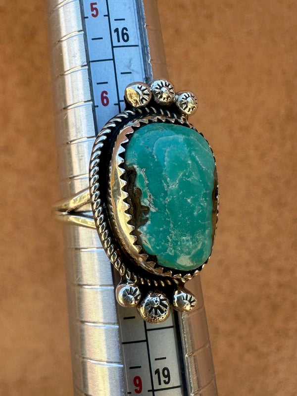 Betty Yellowhorse Ring, Silver & Turquoise