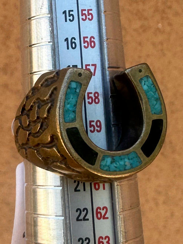 1984 C.O.P. Lucky Horse Shoe Ring