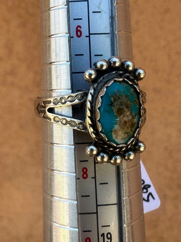 Sterling Silver Turquoise Squash Ring