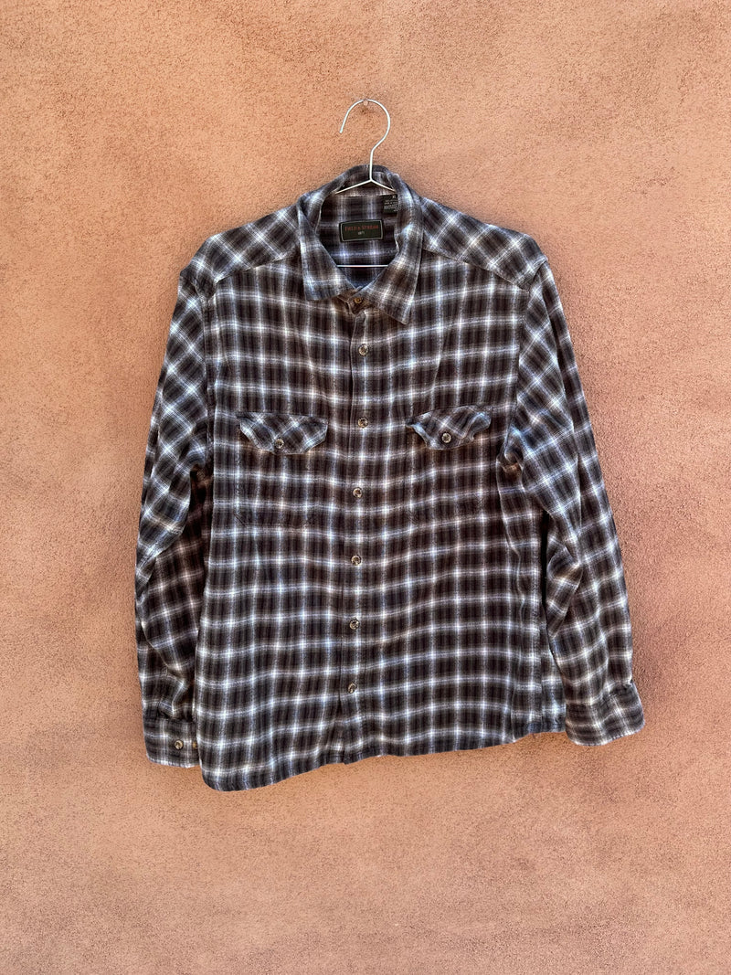 Black & White Plaid Field & Stream Flannel