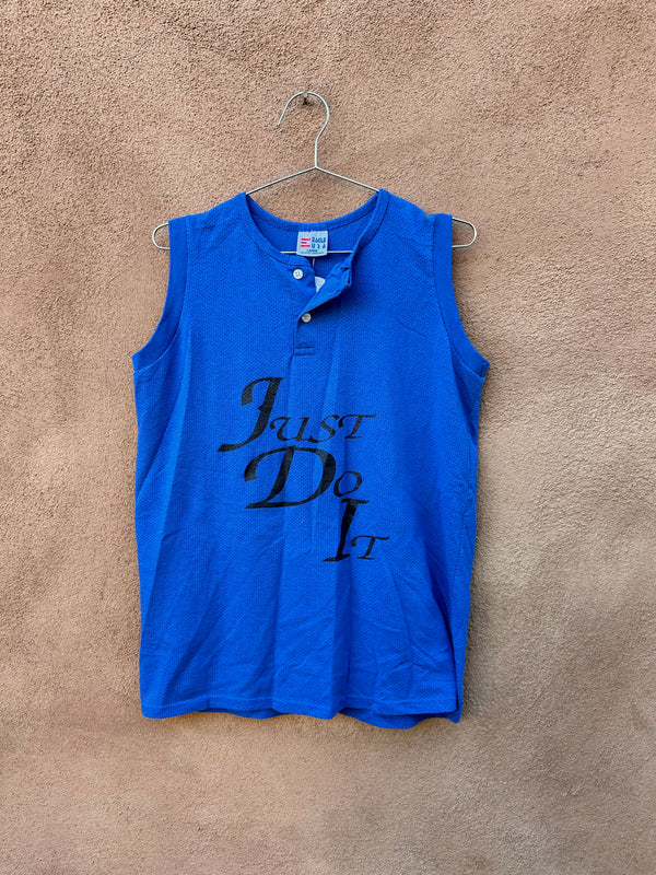 Just Do It Mesh Muscle Shirt (Front)