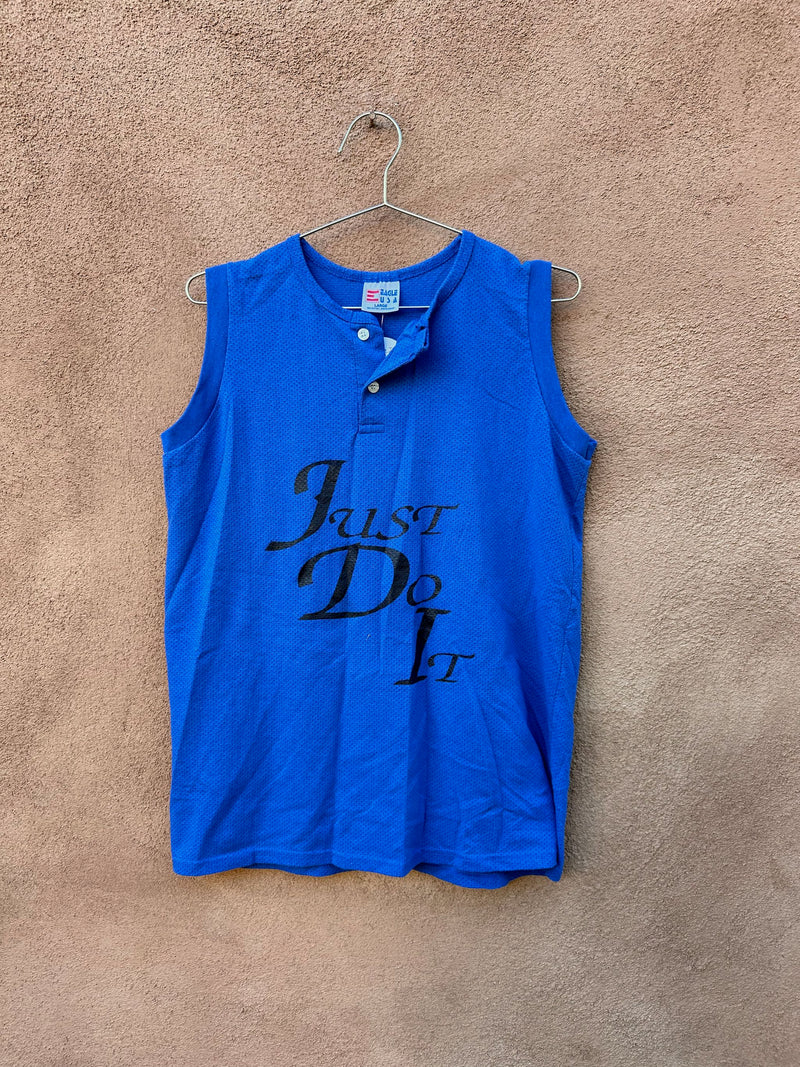 Just Do It Mesh Muscle Shirt (Front)