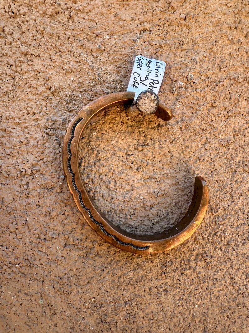 Calvin Peterson Sterling/Copper Cuff