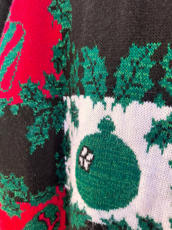 Ugly Xmas Sweater with Green Ornament