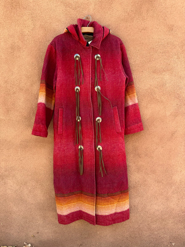 Southwestern Blanket Overcoat with Detachable Hood - Woolrich