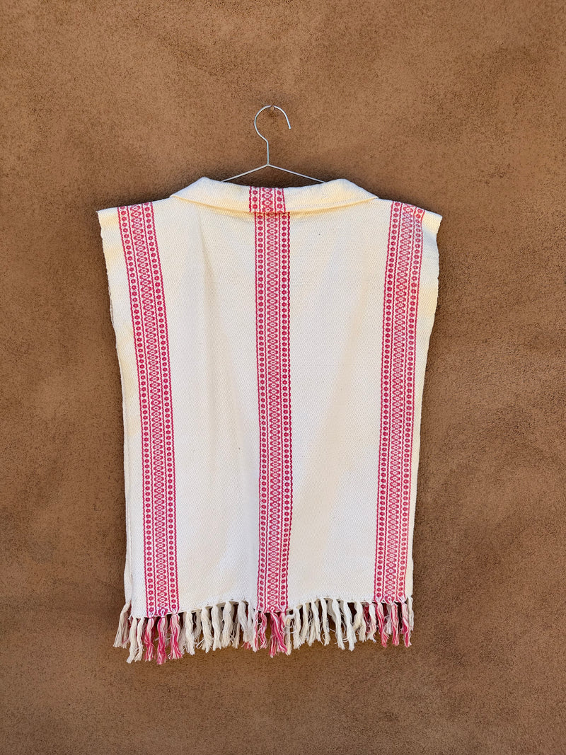 1960's Mexican Collared Huipil - Cotton Canvas