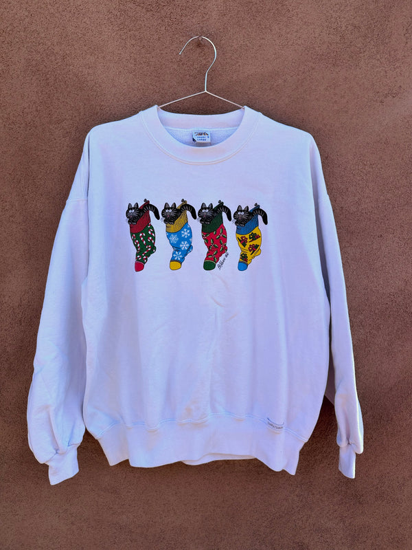 B. Kliban Christmas Cat Sweatshirt