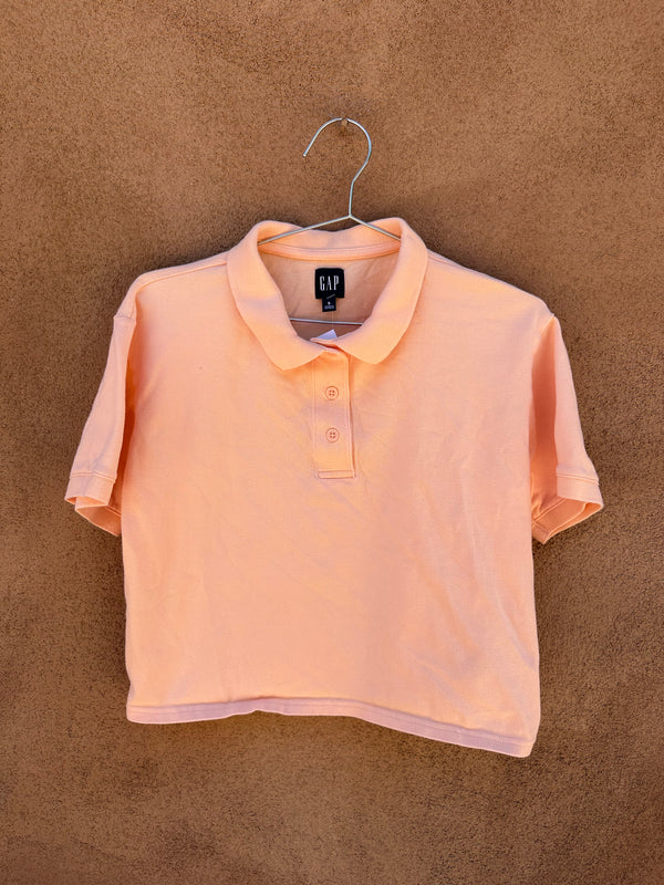 Cropped Peach Gap Polo (not vintage)