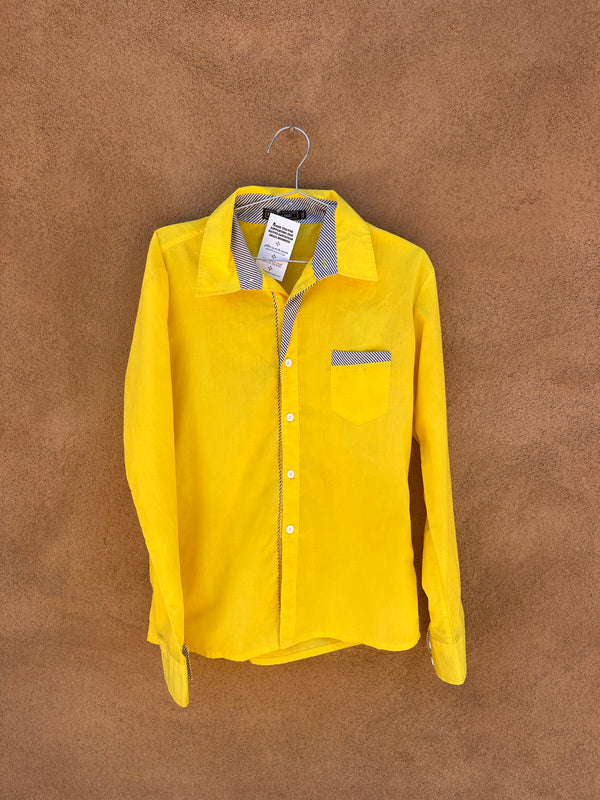 Yellow New Wave 80's Shirt