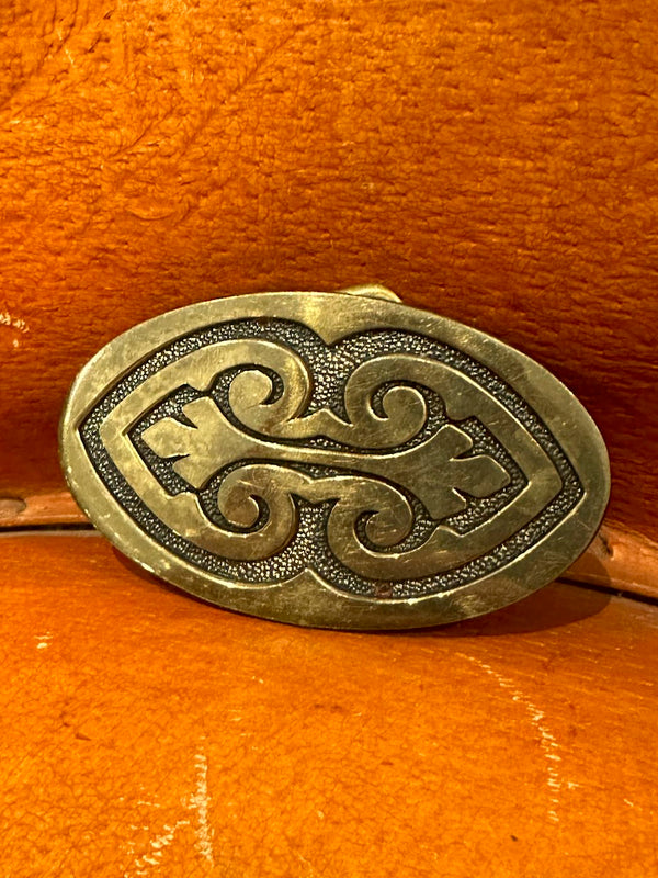 Ornate Brass Belt Buckle