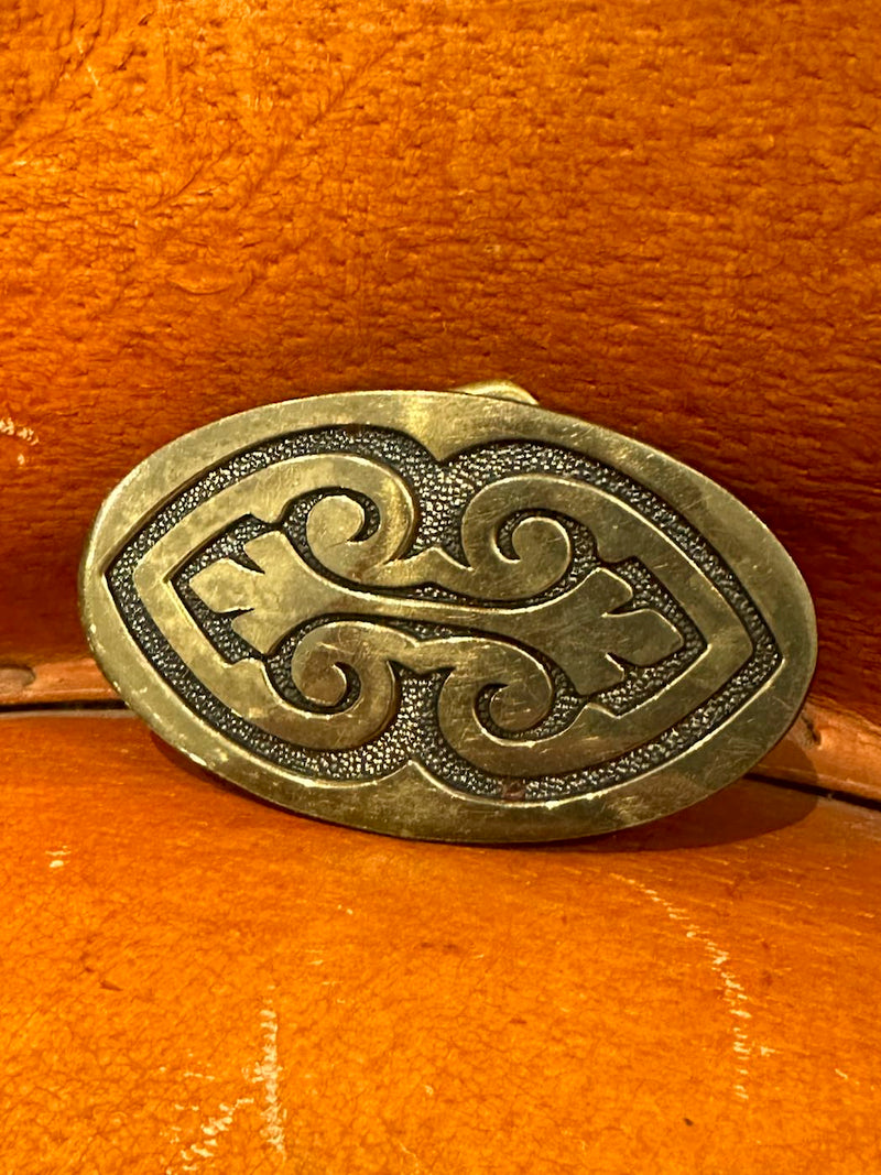 Ornate Brass Belt Buckle