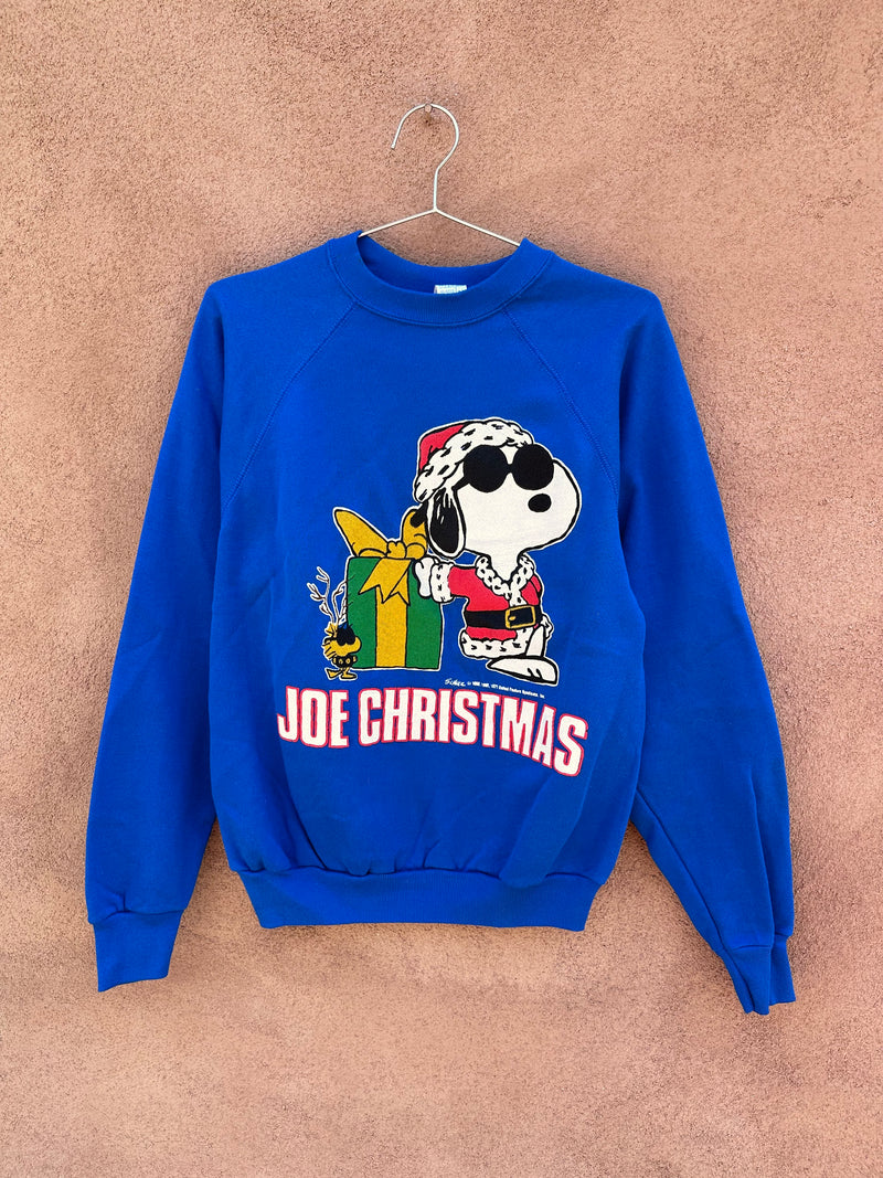 1970's Peanuts Joe Cool Xmas Sweatshirt