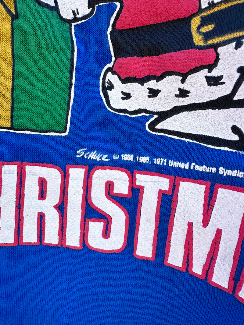 1970's Peanuts Joe Cool Xmas Sweatshirt