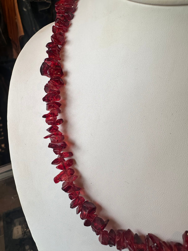 Red Baltic Amber Necklace