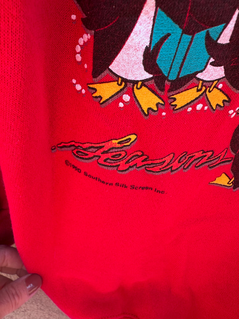 Penguin Christmas Tree Sweatshirt