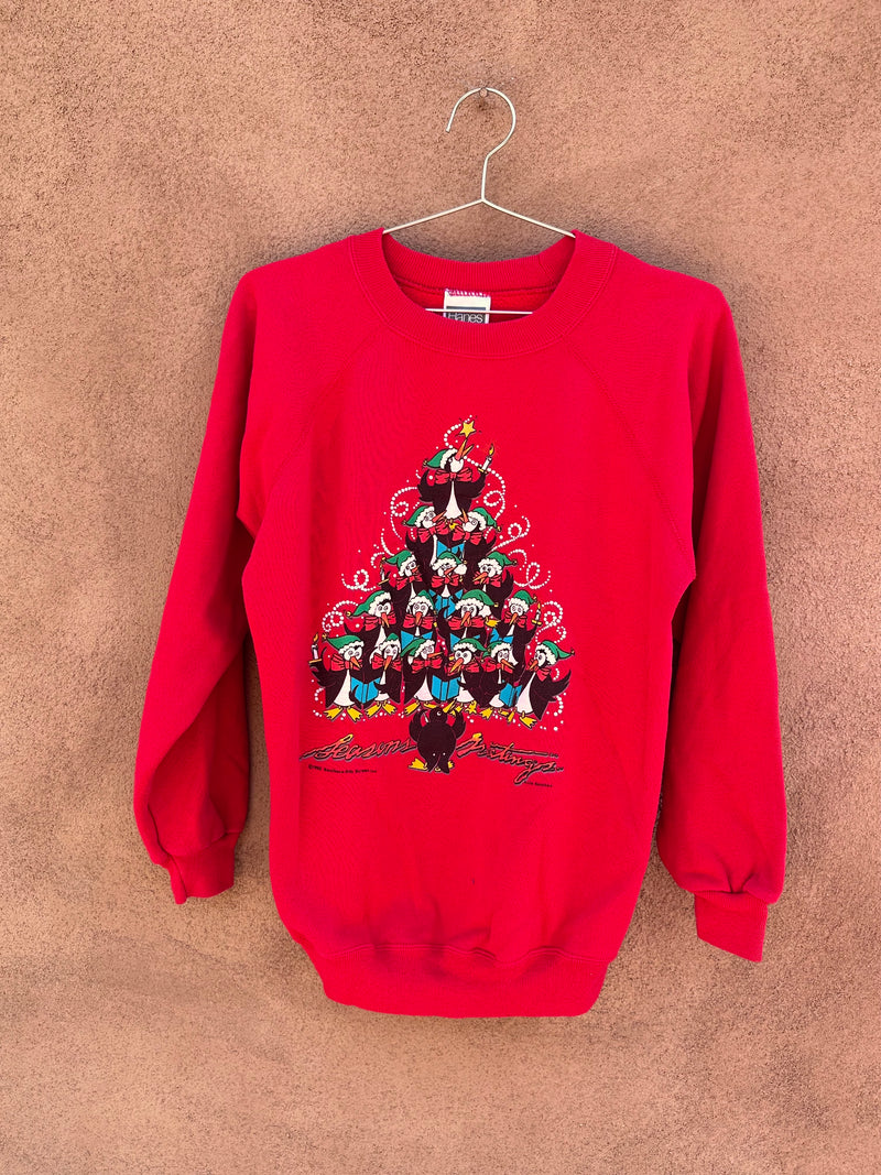 Penguin Christmas Tree Sweatshirt