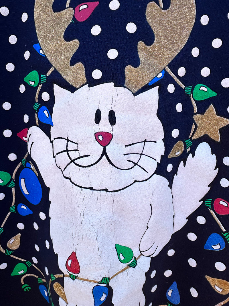 Cutie Cat Ugly Christmas Sweatshirt
