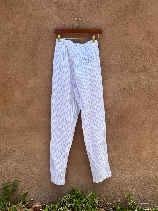 Sportables 1980's Striped Cotton Pants
