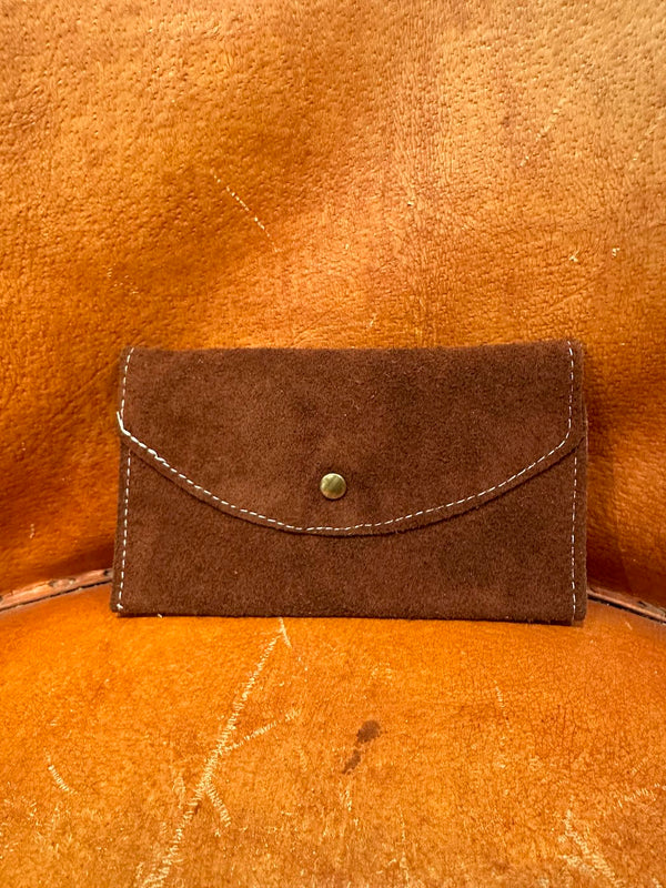 Brown Suede Wallet