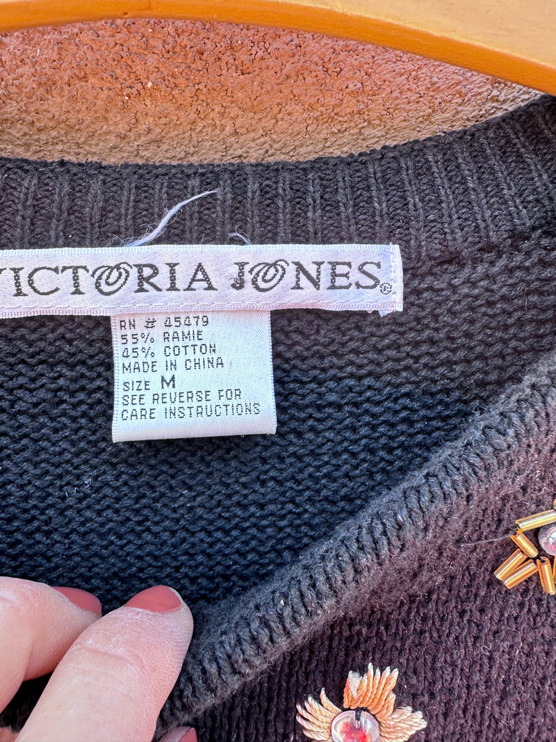 Victoria Jones Beaded Xmas Sweater