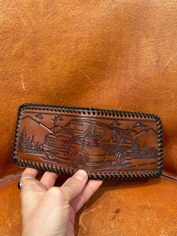 Van Life 70's Leather Wallet