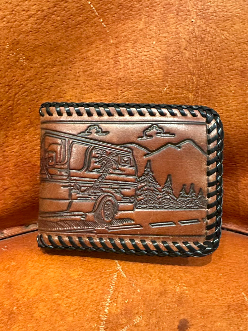Van Life 70's Leather Wallet