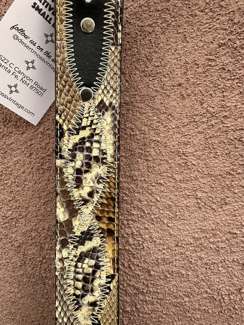 Women's Snakeskin Fort Worth Leathers Belt