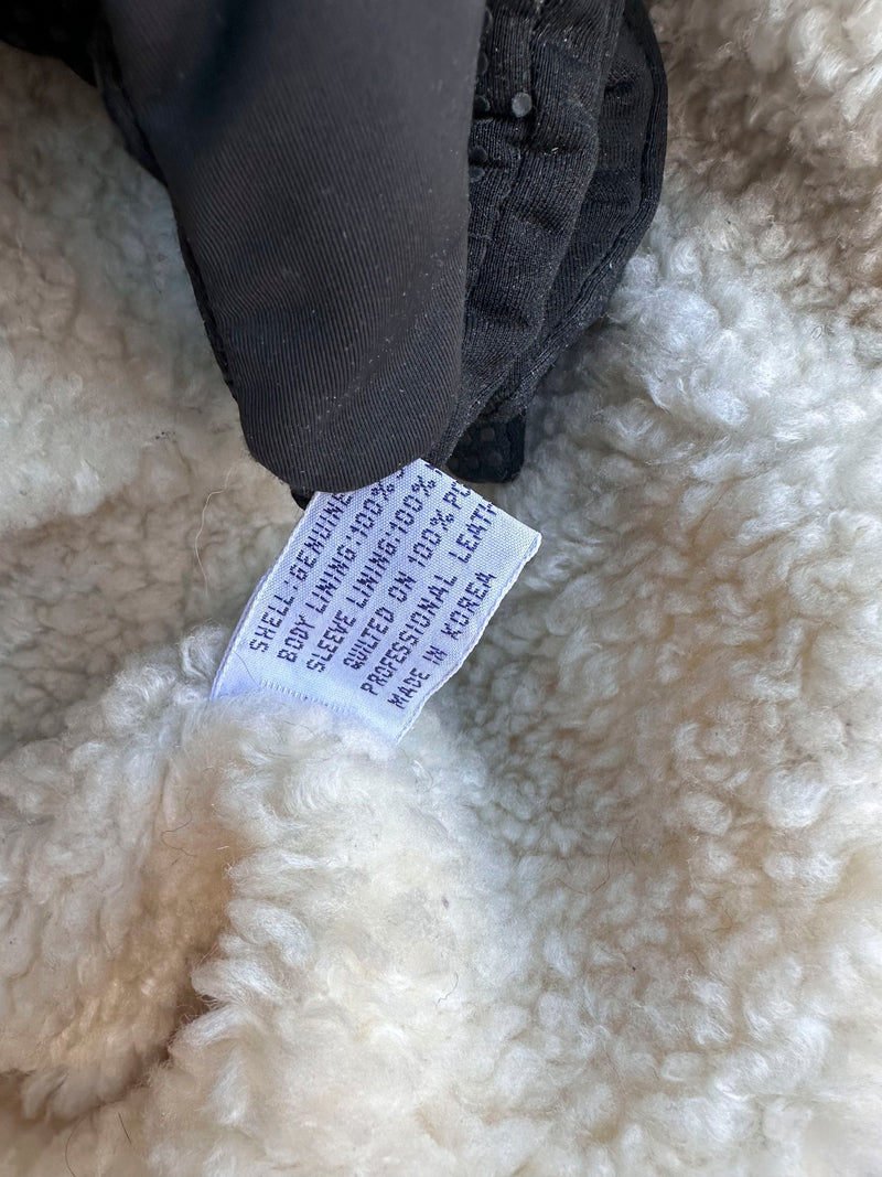 Gray Suede Shearling Rancher Jacket, 1980's