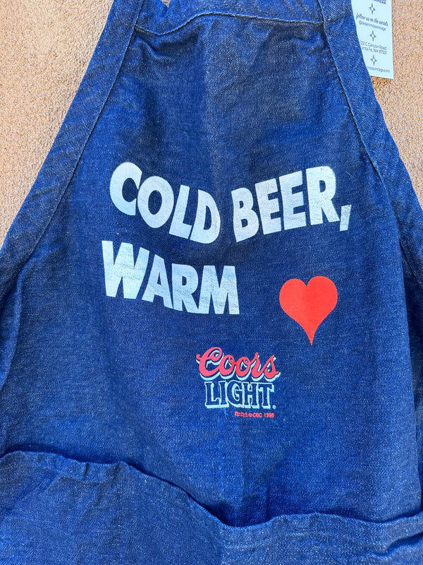 1998 Cold Beer Warm Heart Apron