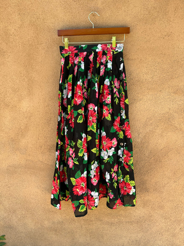 Liz Sport Sheer Floral Skirt